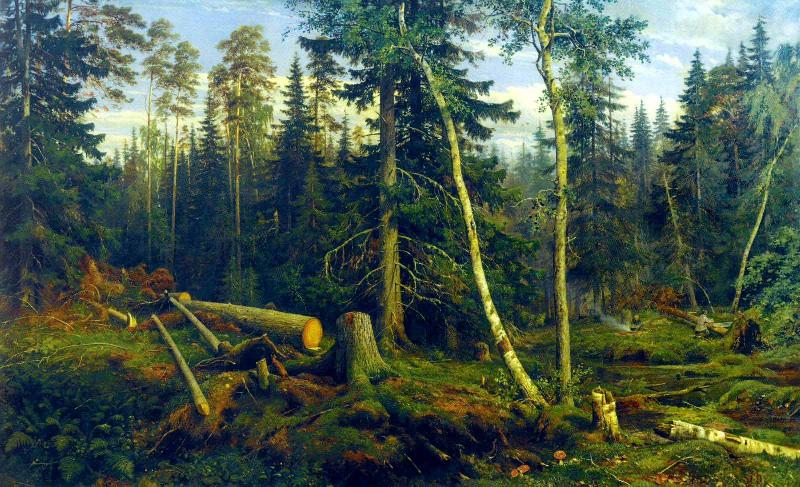 Ivan Shishkin Lumbering